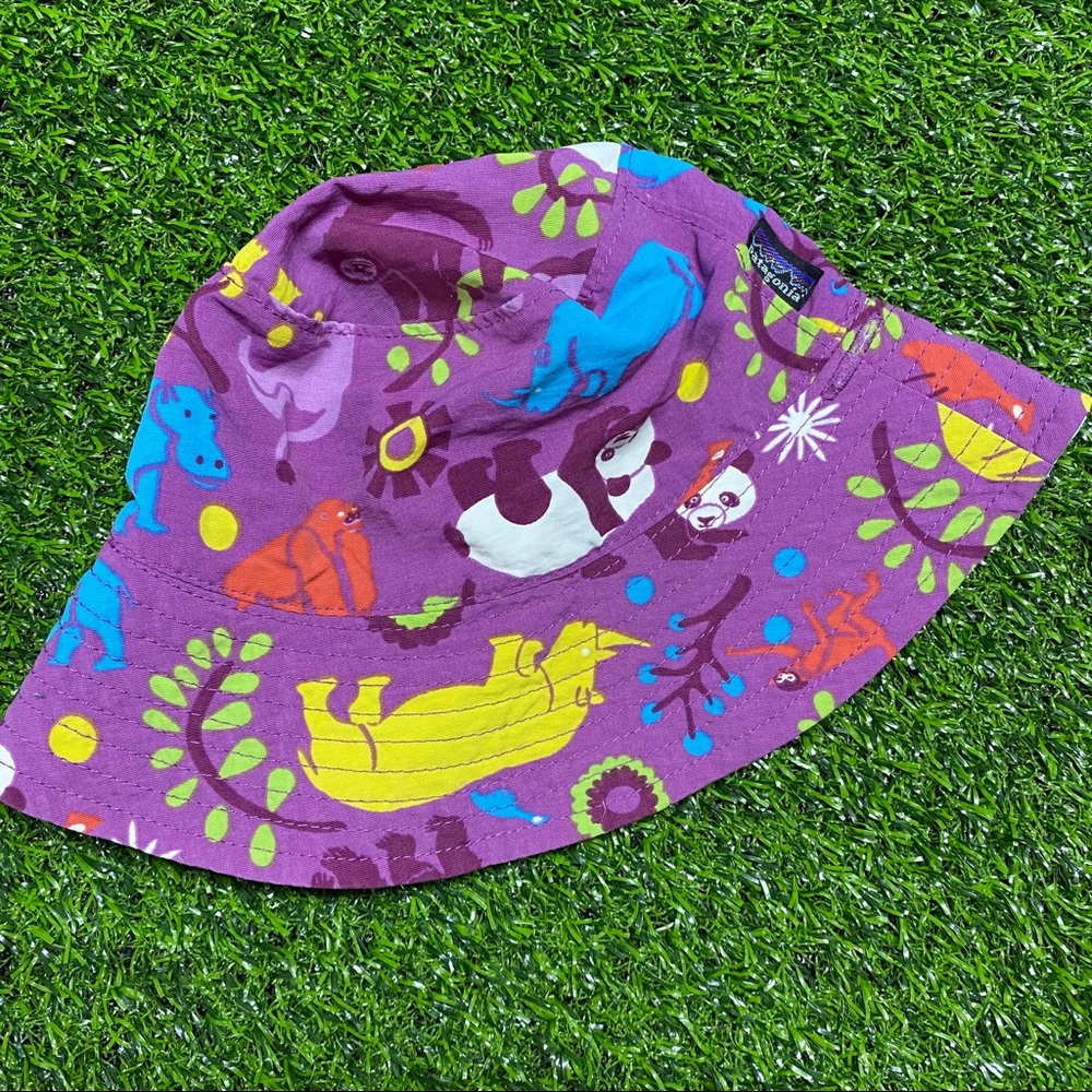 Patagonia Purple Baby Bucket Hat 6-12 Months